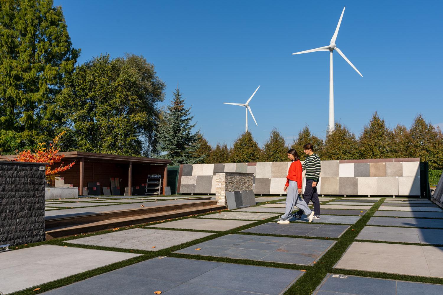 Van den Bossche tegels buitentoonpark