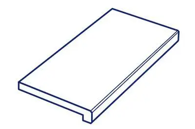 Zwembadboorden type 3 met rechte boord