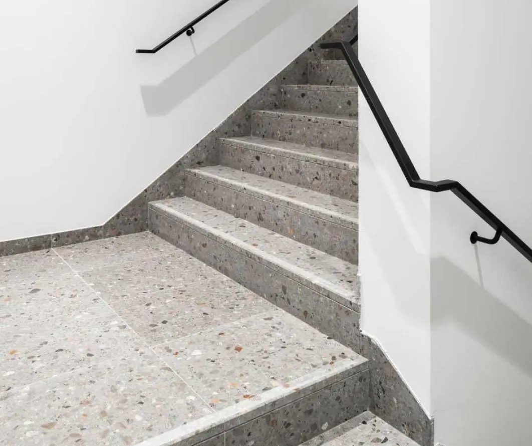 Terrazzo ceppo verzoet trap