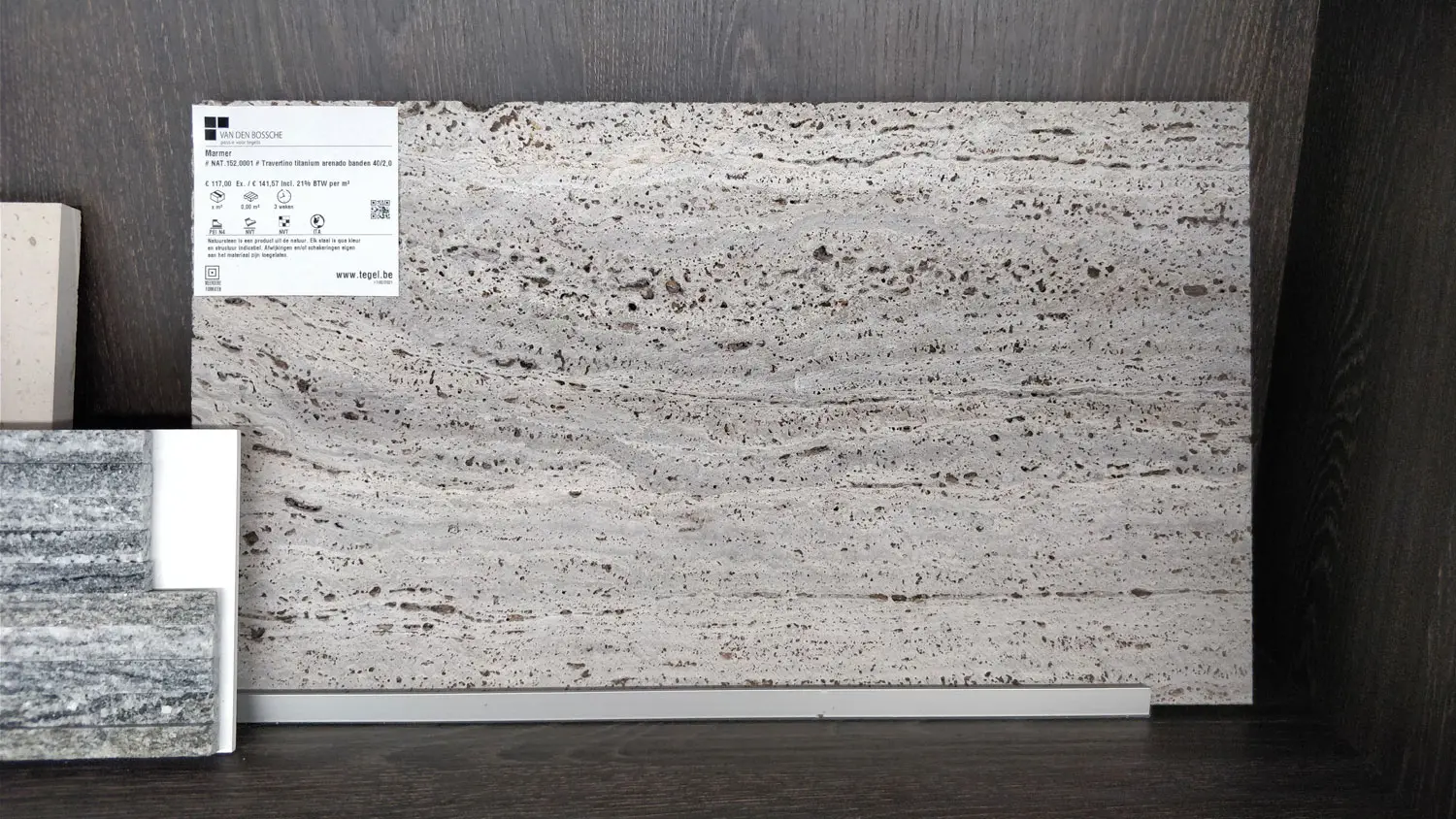 Travertino titanium arenado 60/90/2,0