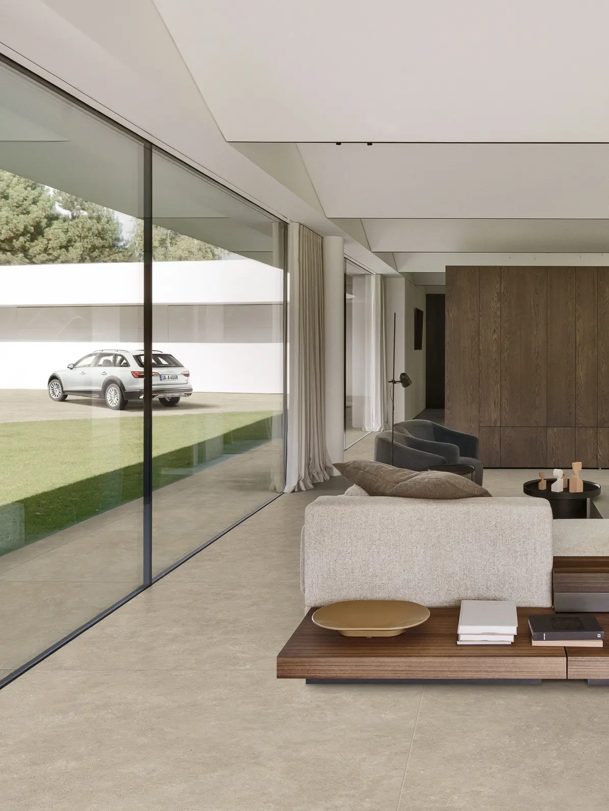 Crion greige keramische terrastegel