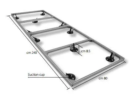 Verplaatsen van XXL tegels met speciaal frame