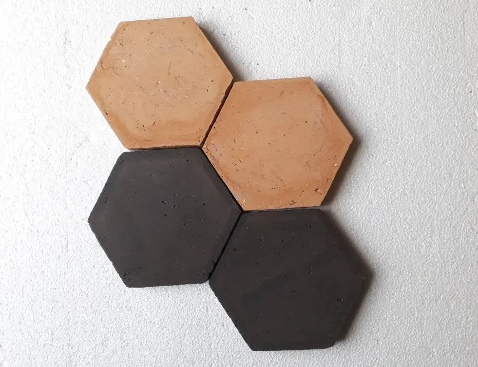 terracotta hexagon tegels