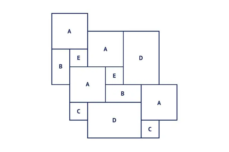 Klein Romeins verband 5 formaten 1,46 m2