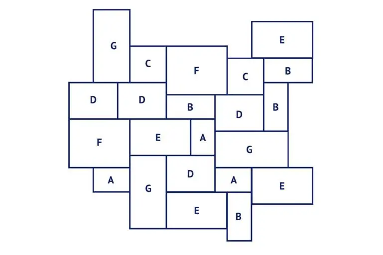 Groot Romeins verband 7 formaten 6,33 m2