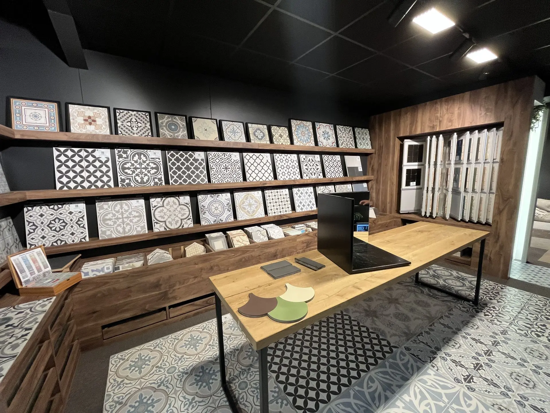 Patroontegels toonzaal