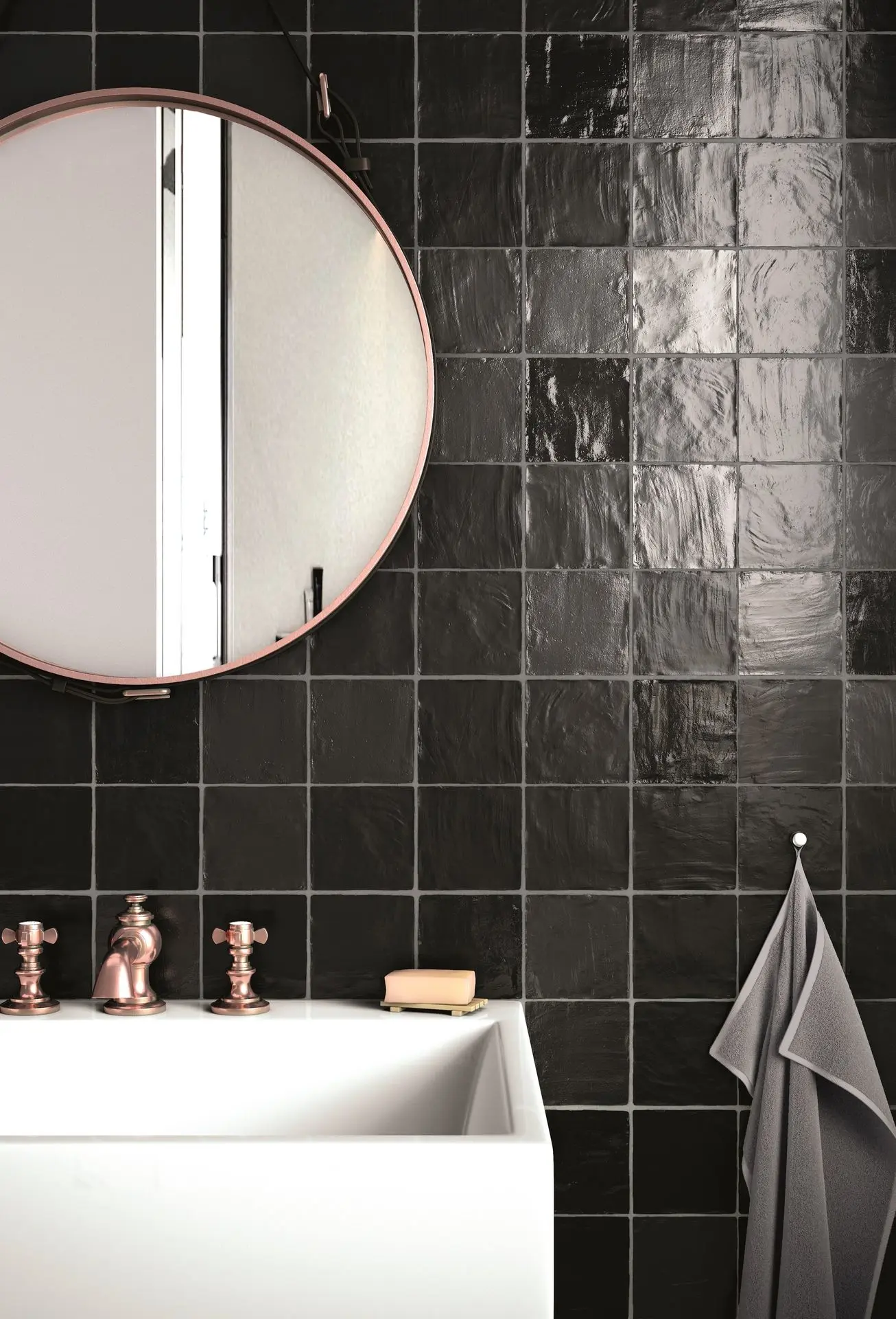 Zelliges rabat black matt Zelliges rabat black matt