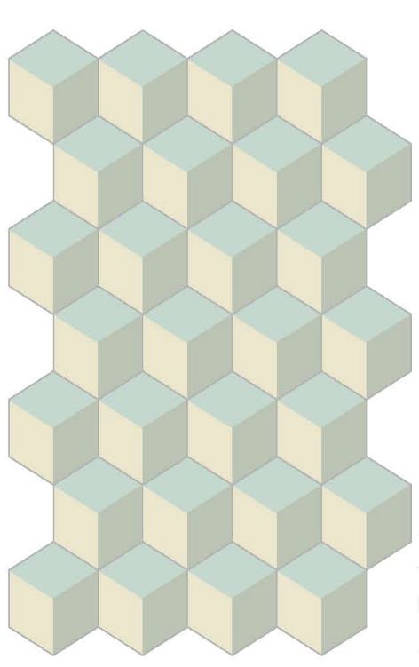 Decori hexagon cubic iceberg 20/23/1,4
