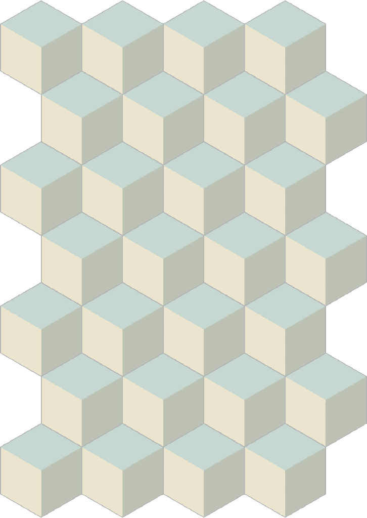 Decori hexagon cubic iceberg 20/23/1,4