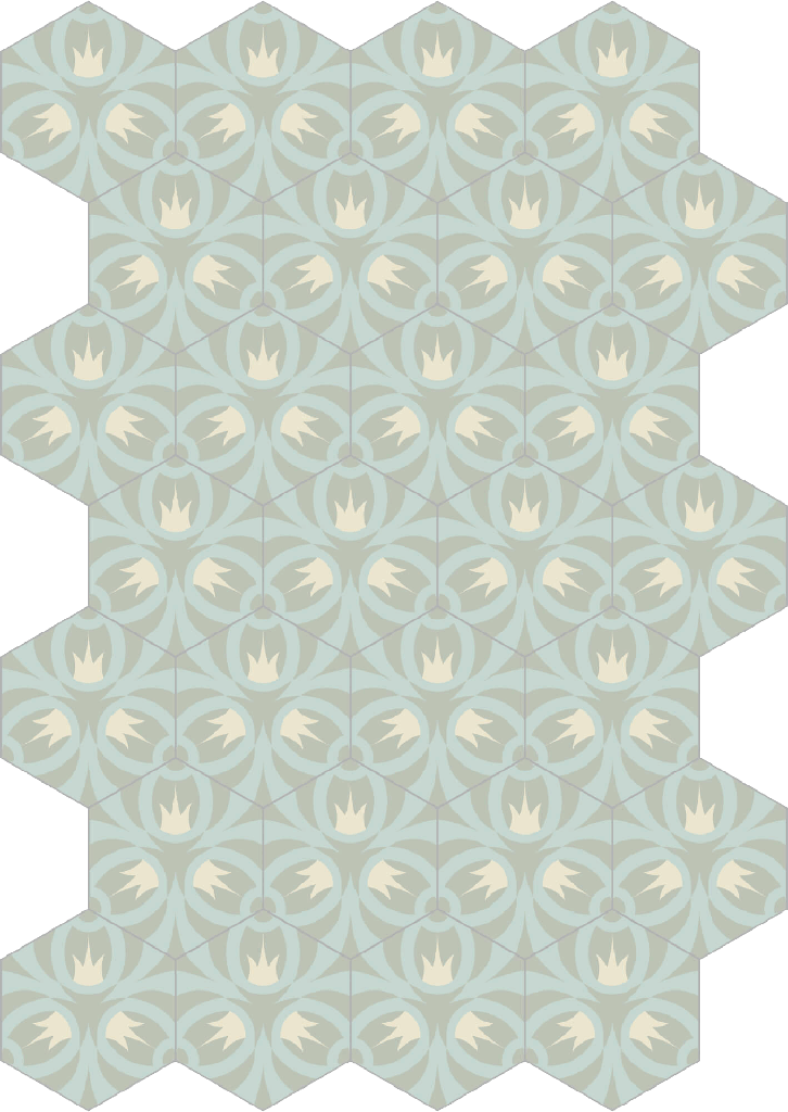 Decori hexagon oak iceberg 20/23/1,4