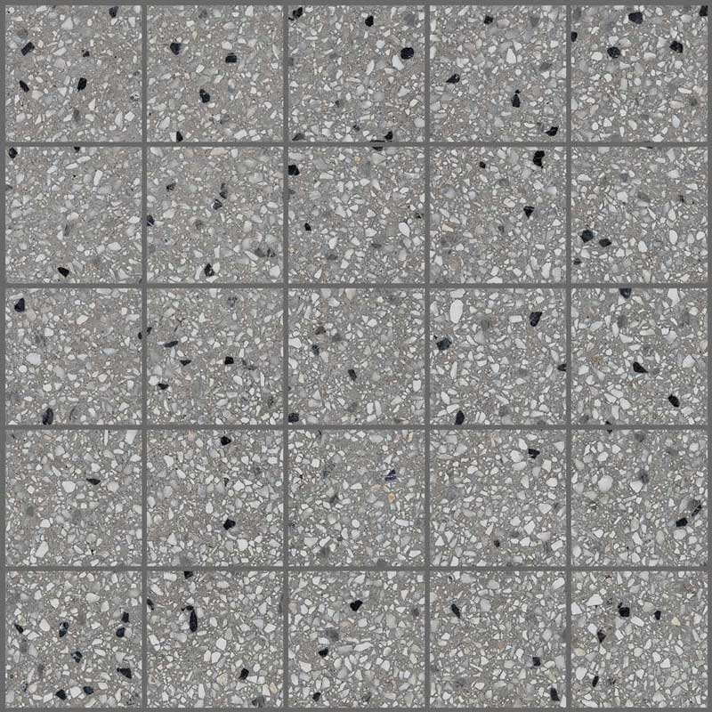 Minimal terrazzo storm mosaic 5x5 30/30/1,0 matt/rett.