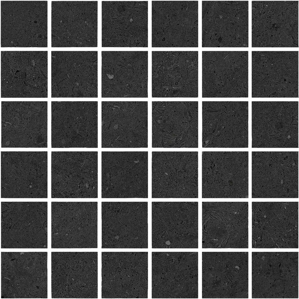 Minimal charcoal mosaico 5x5 30/30/1,0 strutt/rett.