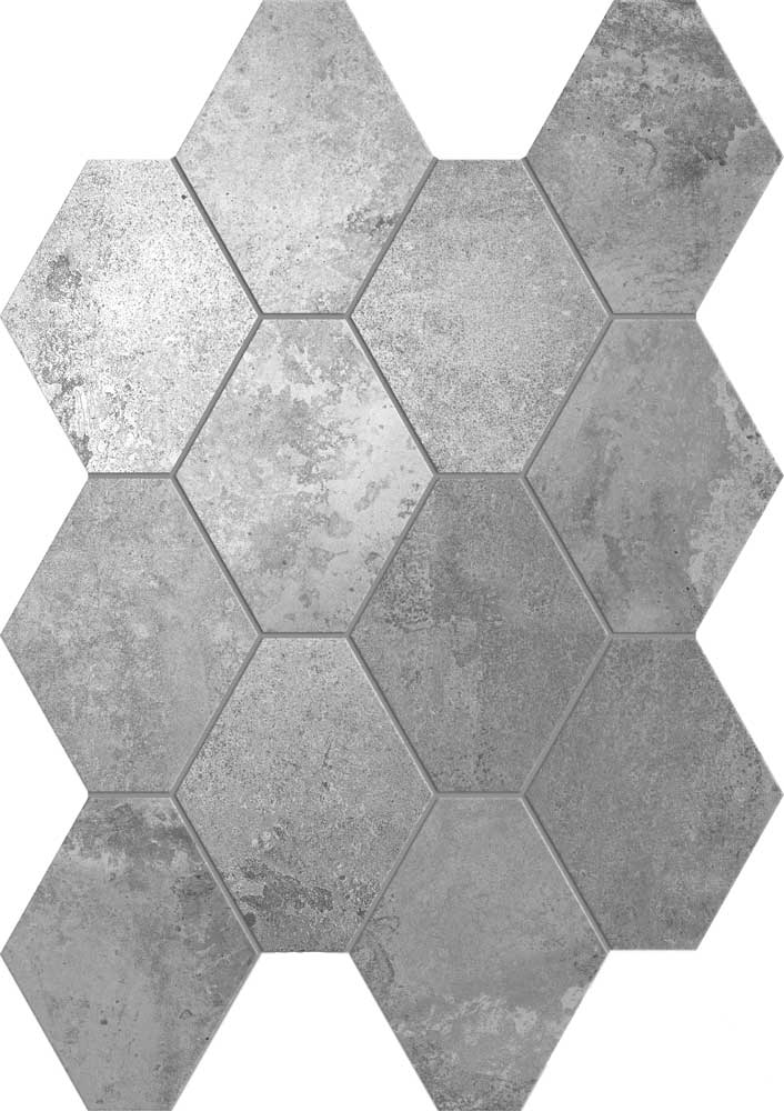 Brass grey hexagon 25/34/0,95 nat/rett.