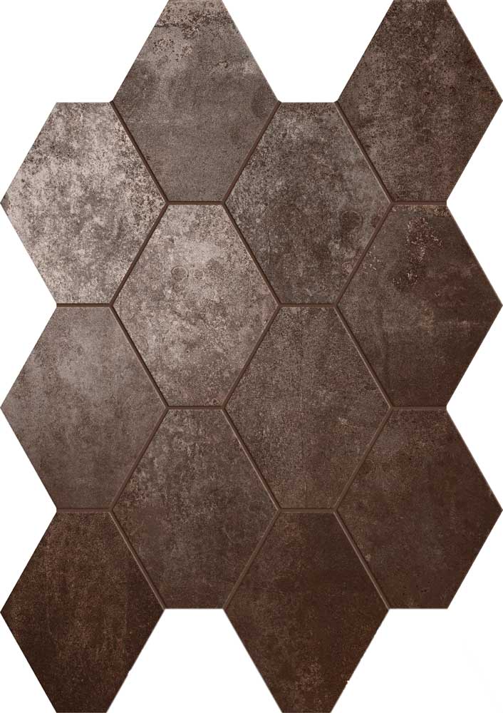 Brass red hexagon 25/34/0,95 nat/rett.
