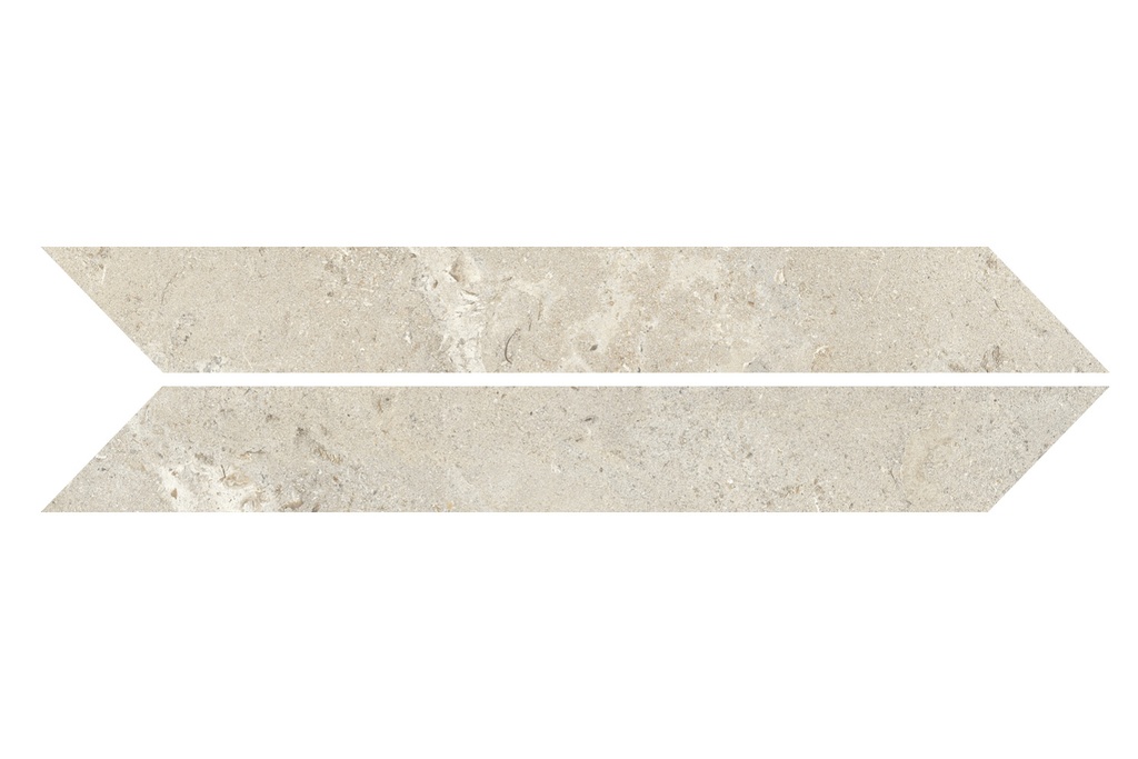 Paraphe beige chevron 7,5/60/1,0 nat/rett.