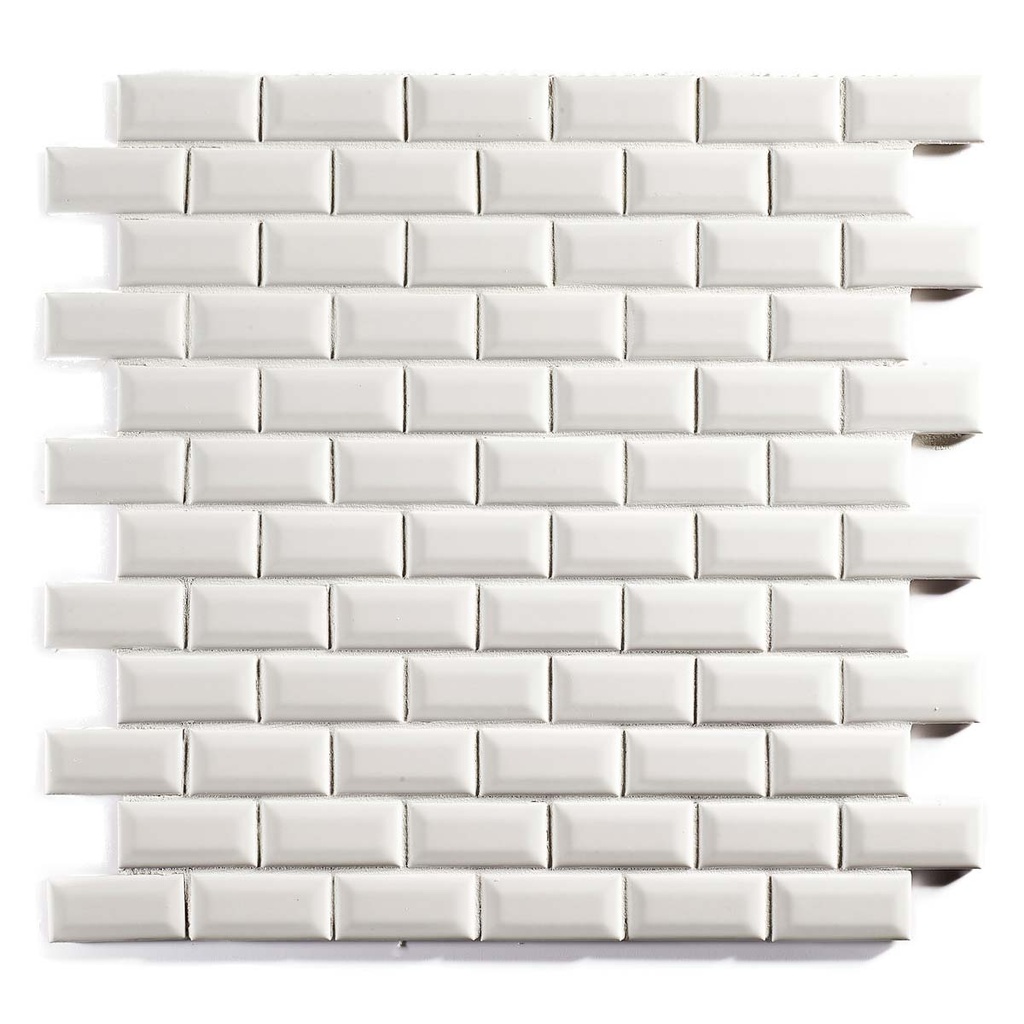 Vintage white glossy metro 2,3/4,8/0,6