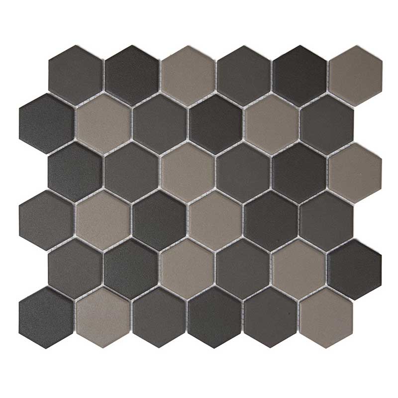Solide dark grey mix UG big hexagon 5,1/5,9/0,6