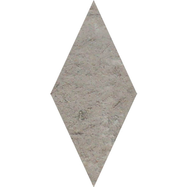 Cotto vecchio grigio aged lozenge 21,5/10/2,5