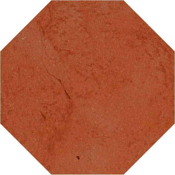 Cotto vecchio rosso aged octagon 25/2,5