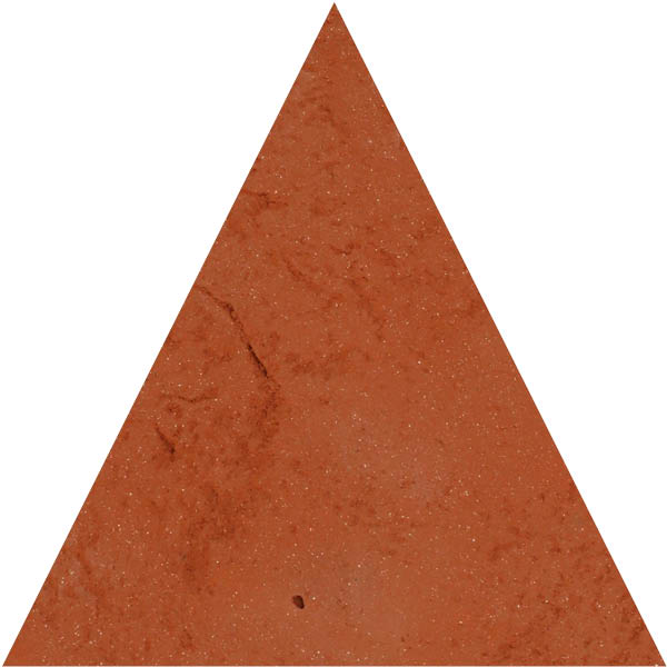Cotto vecchio rosso aged triangle 20/2,5