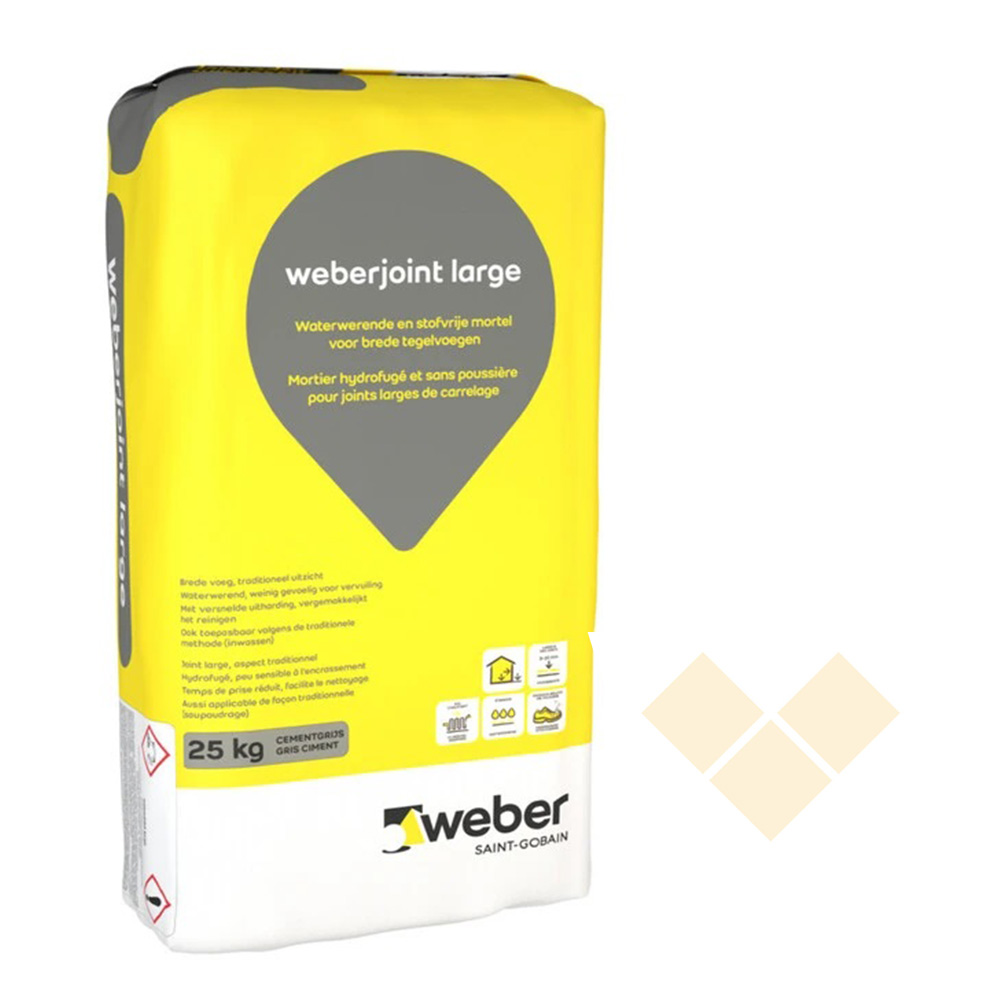 Voegcement large beige 25 kg