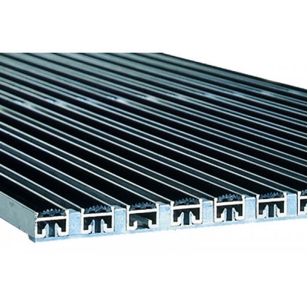 Cleanbox mat, rubberstroken, zwart 50/100/2,0