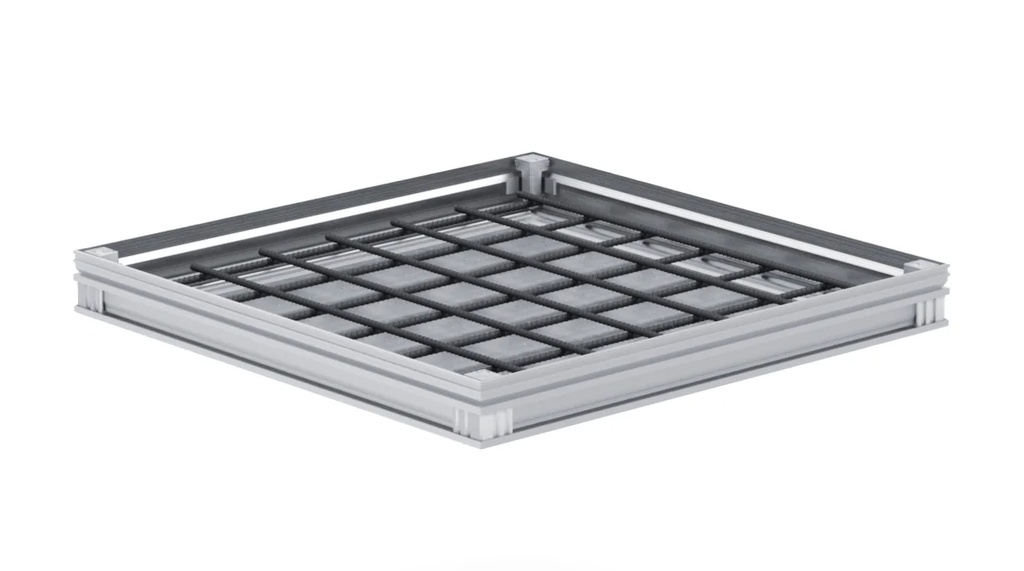 Deksel Alucover 60/60/7,25 (opening 50/50) B125