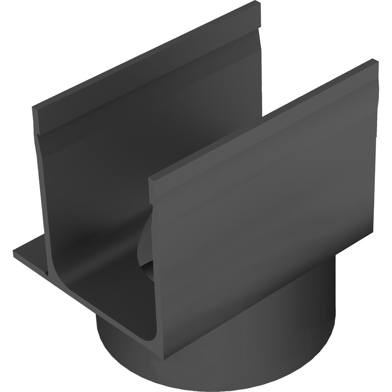 Slimline goot (kunststof) onderuitloop excentrisch 110mm