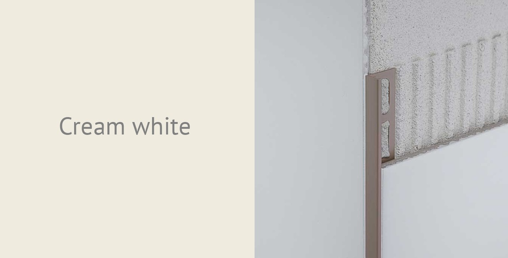 Hoekprofiel pvc cream white 10 mm 2,7 lm (80506)