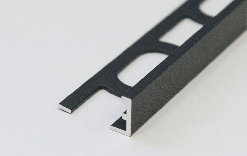 Hoekprofiel alu black gecoat 10 mm 2,7 lm (88429)