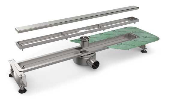 Douchegoot Slimdrain 800 set - 84/6,16/6,5 cm (19509)