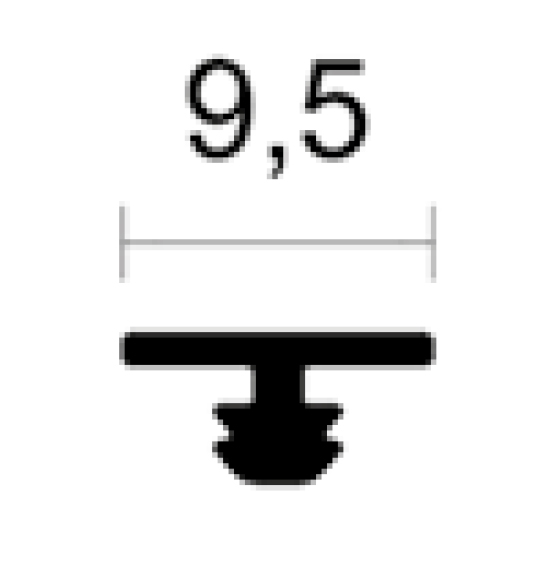Tegeldrager alu balk geluidsdempende rubber rol 200 lm 19264