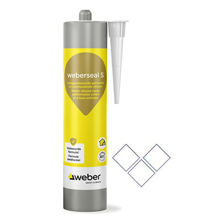 Silicone Weberseal S white/zuiver wit 300ml