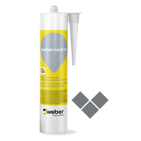 Silicone Weberseal N steel 300ml