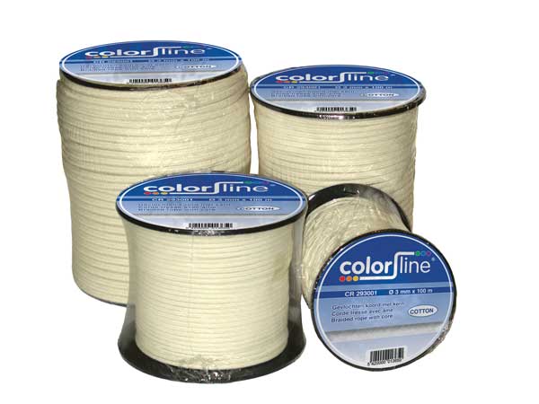Touw gevl. katoen-3mm x 100m