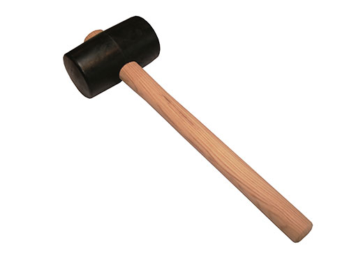 Hamer rubber zwart nr4 -1150gr (einde)