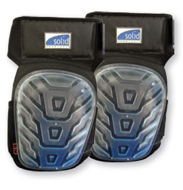 Lichte knielappen + PVC beschermkap en comfortgel