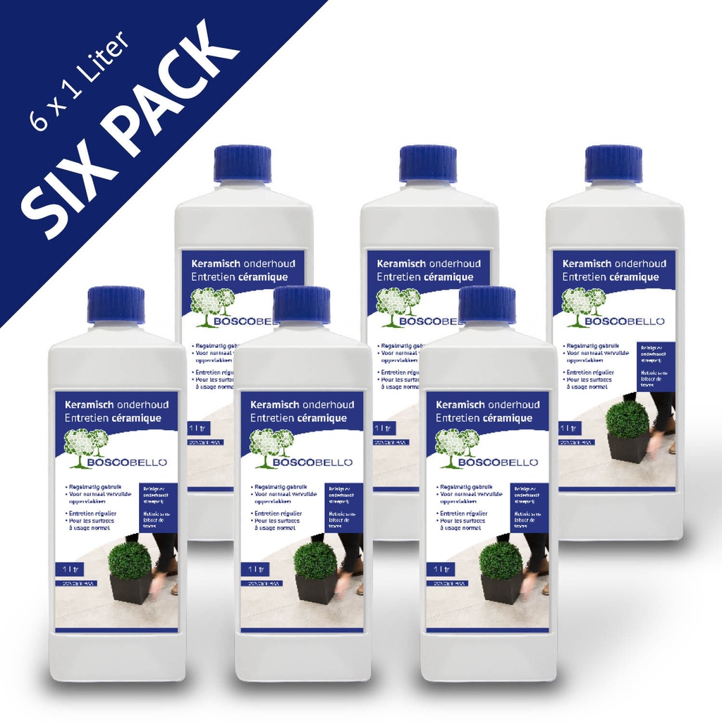 Boscobello keramisch onderhoudsproduct sixpack 6x1L