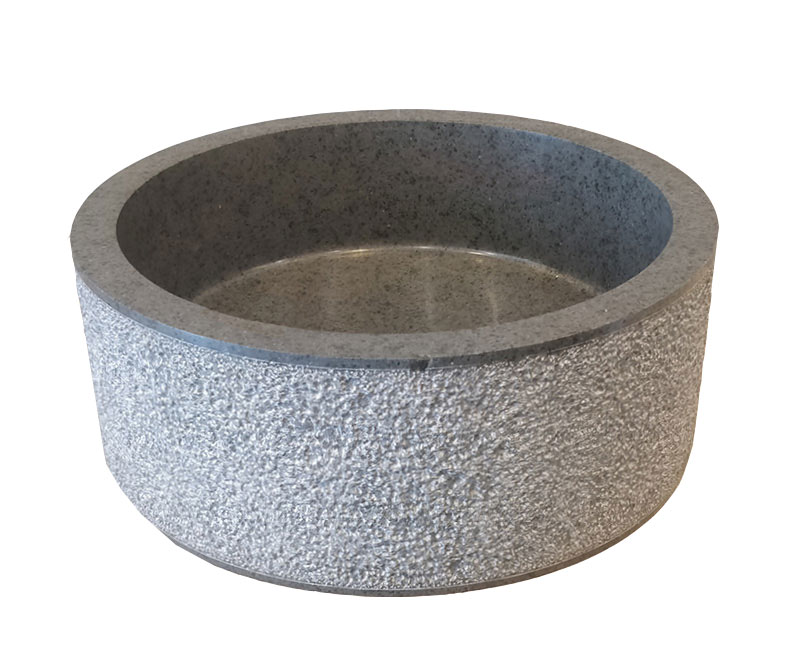 Toonzaalmodel Waskom rotondo andesit grey 40x40x15
