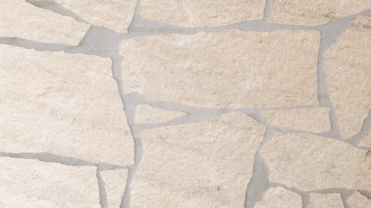 [NAT.173.0003] Gobi white opus incertum natuurruw BIG 2,5 à 4 cm (4à7st/m²)