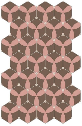 [330.033.0014] Decori hexagon astral bakerly 20/23/1,4