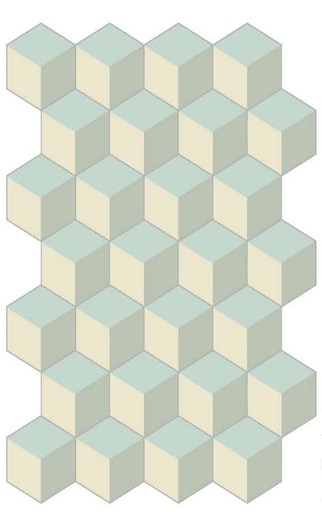 [330.033.0097] Decori hexagon cubic iceberg 20/23/1,4