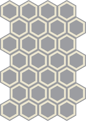 [330.033.0190] Decori hexagon honey beton 20/23/1,4