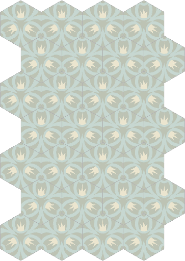 [330.033.0239] Decori hexagon oak iceberg 20/23/1,4