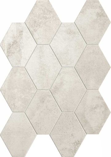 [430.021.0039] Brass white hexagon 25/34/0,95 nat/rett.