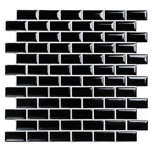 [620.025.0001] Vintage black glossy metro 2,3/4,8/0,6