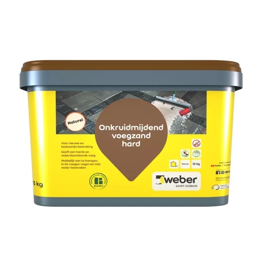 [900.013.0003] Weber onkruidmijdend voegzand hard naturel 15kg