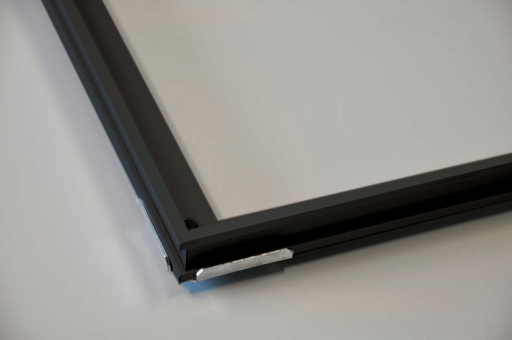 [924.002.0007] Matkader alu zwart 50/80/2,6 (binnenmaat 2 cm)