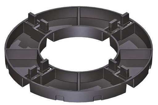 [930.007.0014] Tegeldrager vaste hoogte 14mm Ø14cm 4mm (einde)
