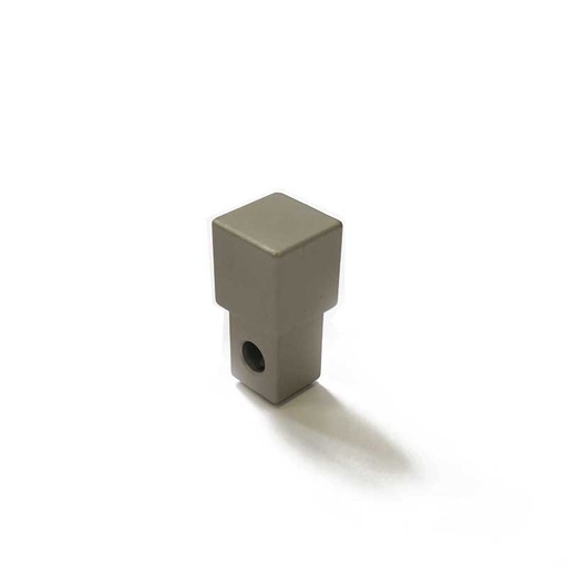 [931.001.0046] Hoekprofiel alu titanium mat vierkant stop 10 mm (88914)